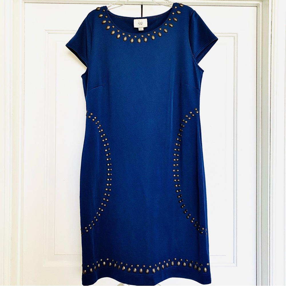 ECI New York | Women’s Stunning Studded and Stretchy Sheath Dress | Colo…